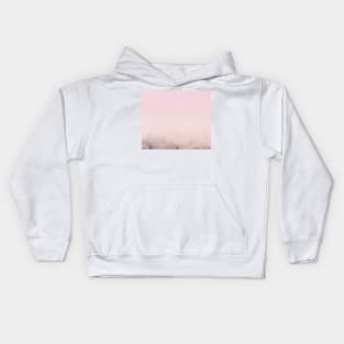 Misty pink peaks Kids Hoodie